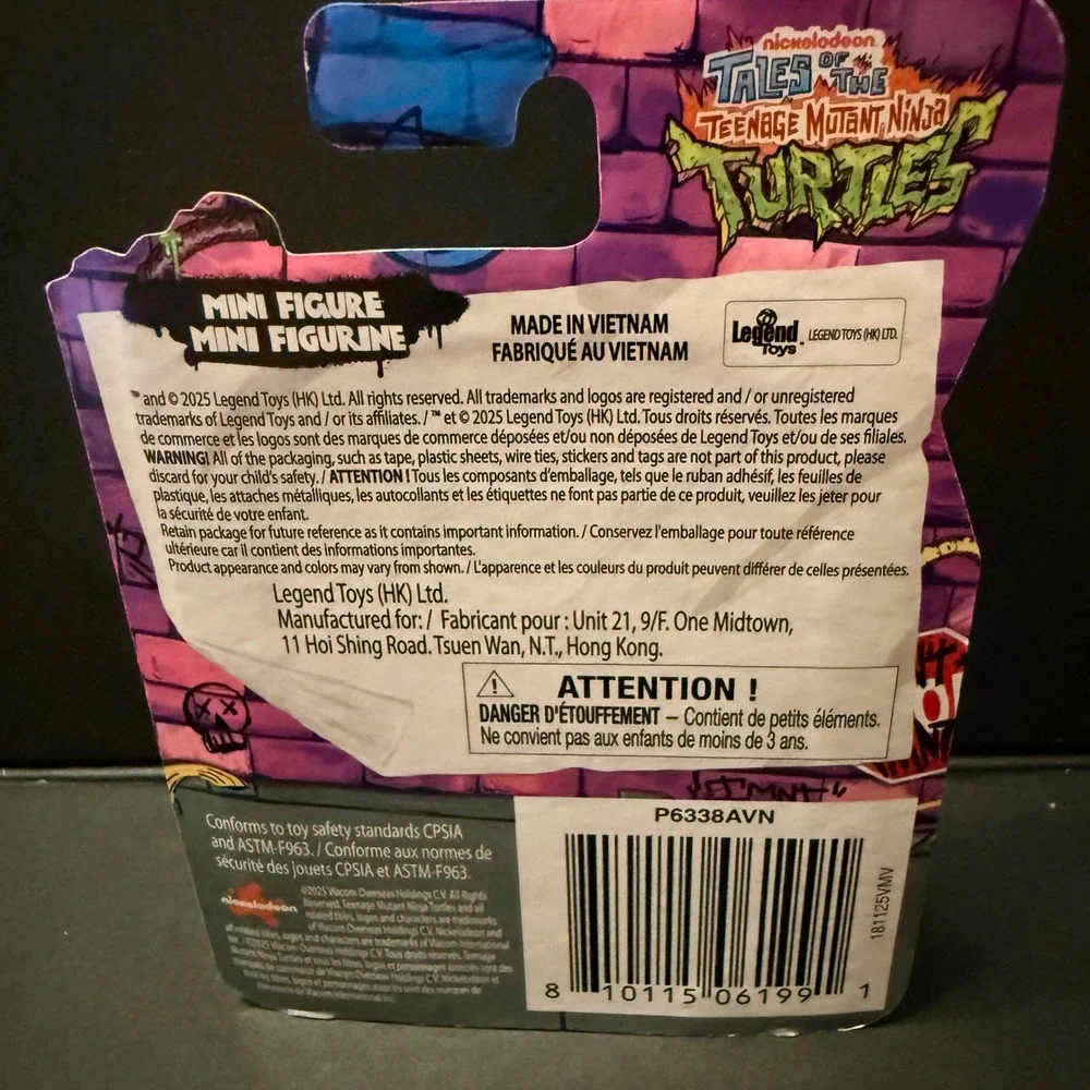 Legend Toys TMNT Mini Figure Set Kids OS Multicolor NEW 4 Pack Pizza Edition